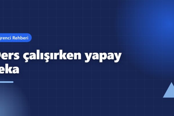 Ders çalışırken yapay zeka